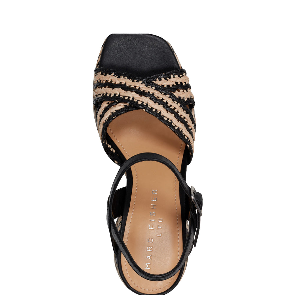 Juliey Platform Sandal - Natural/Black