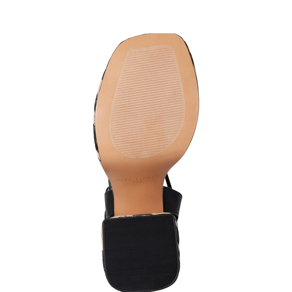 Juliey Platform Sandal - Natural/Black