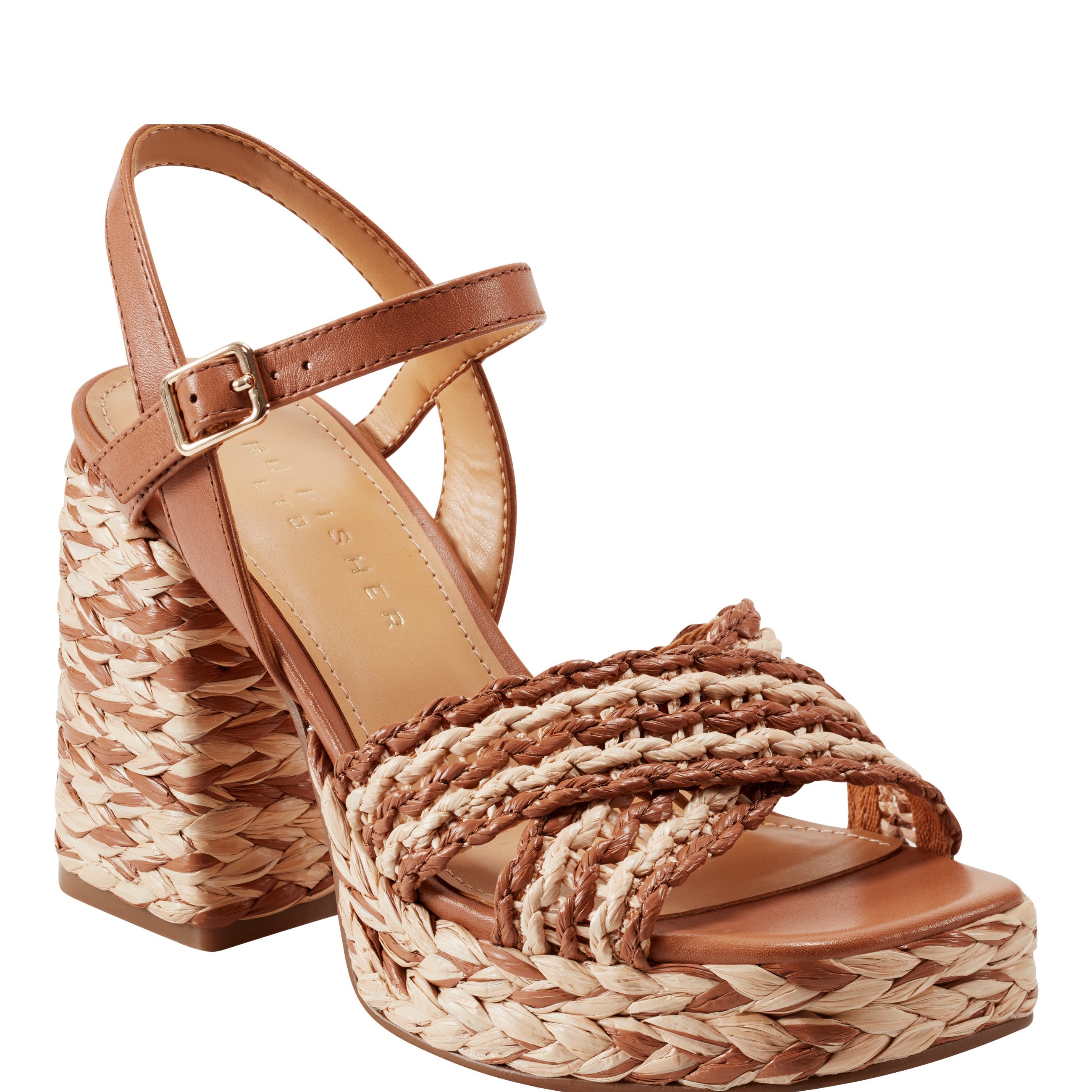 Juliey Platform Sandal - Natural/Brown