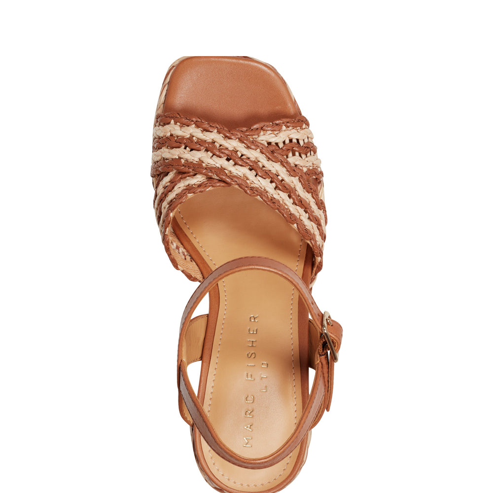 Juliey Platform Sandal - Natural/Brown