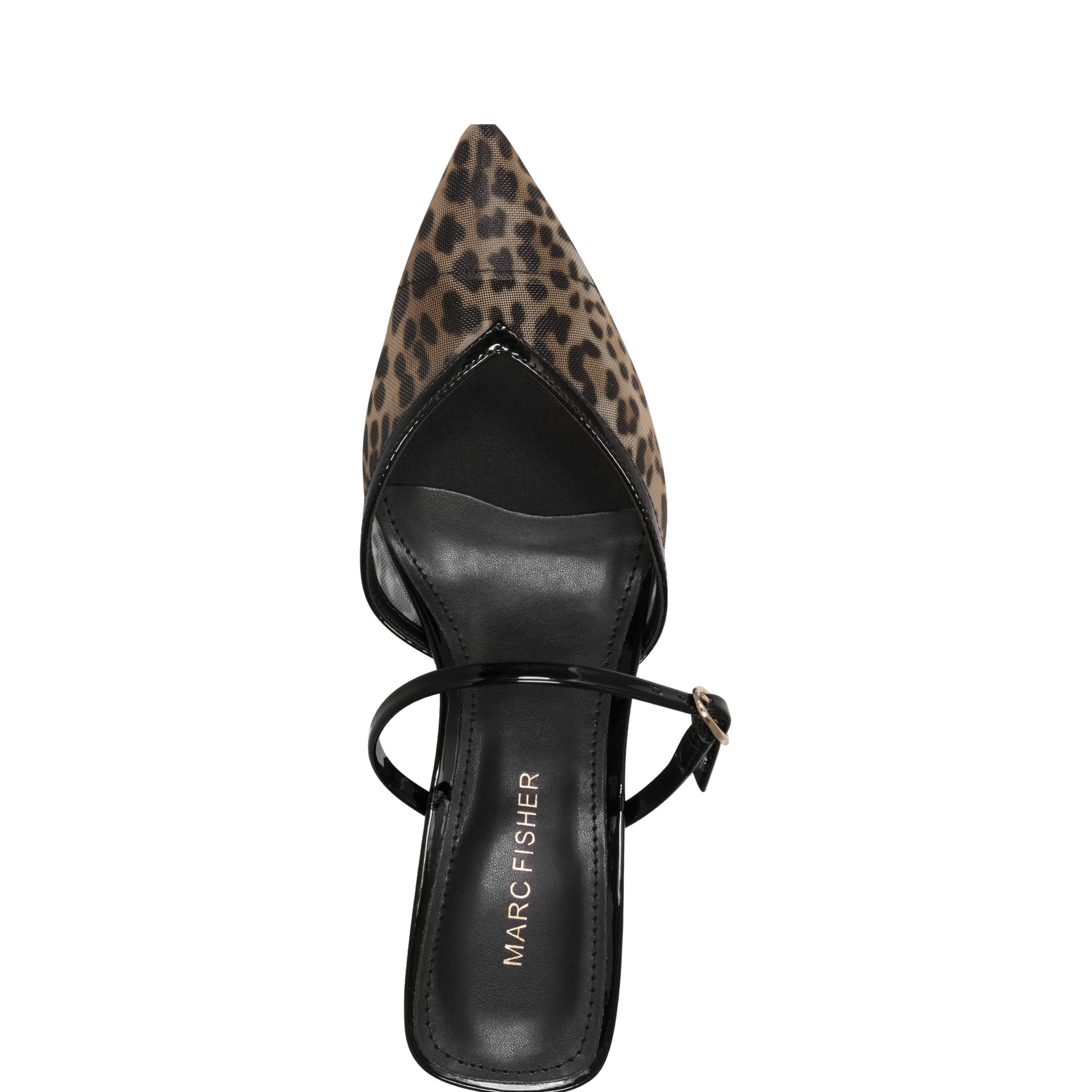 Lakey Heeled Mule - Leopard Mesh