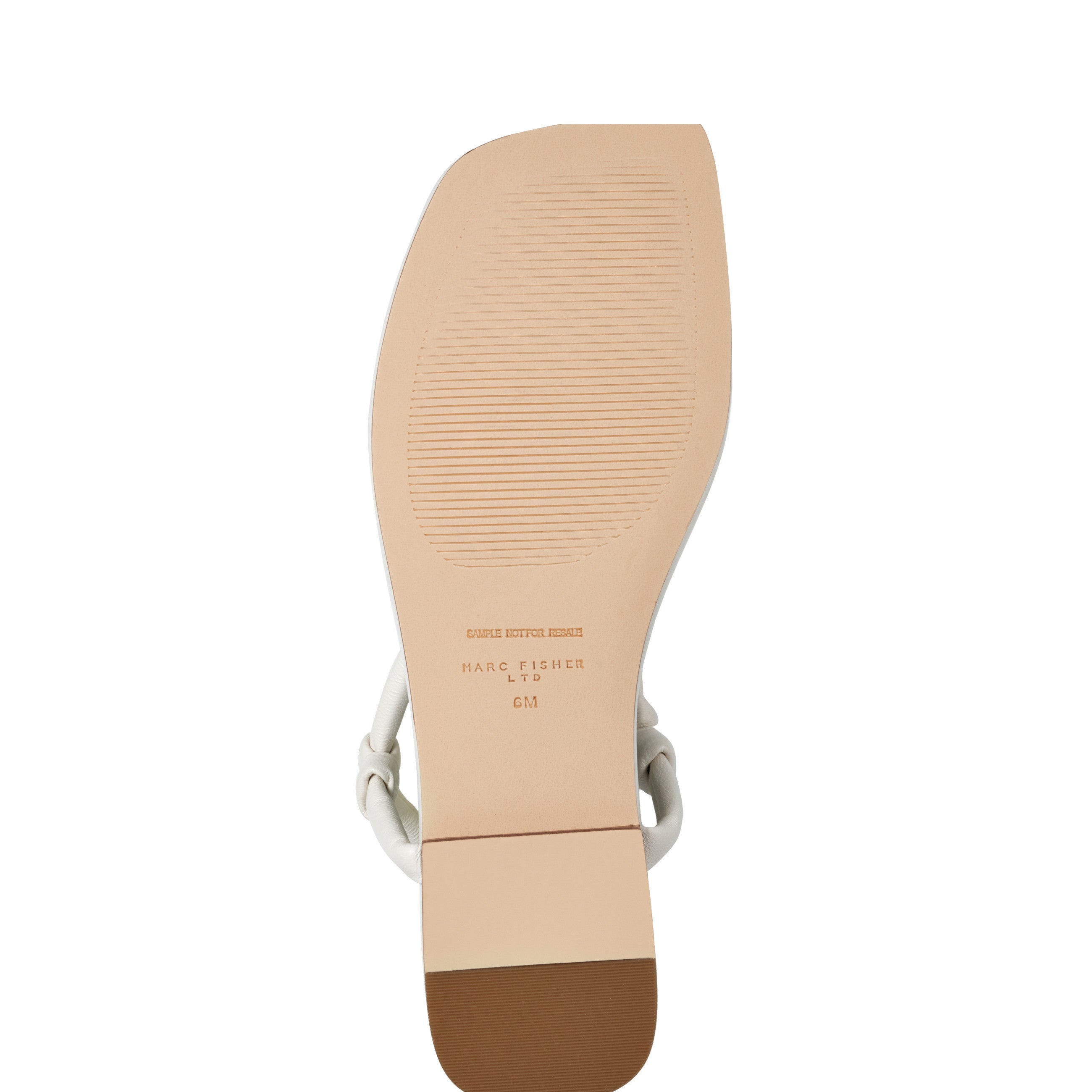 Maycee Thong Flat Sandal - Chic Cream Leather