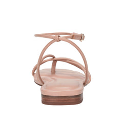 Mayte Strappy Flat Sandal - Natural Leather