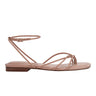 Mayte Strappy Flat Sandal - Natural Leather