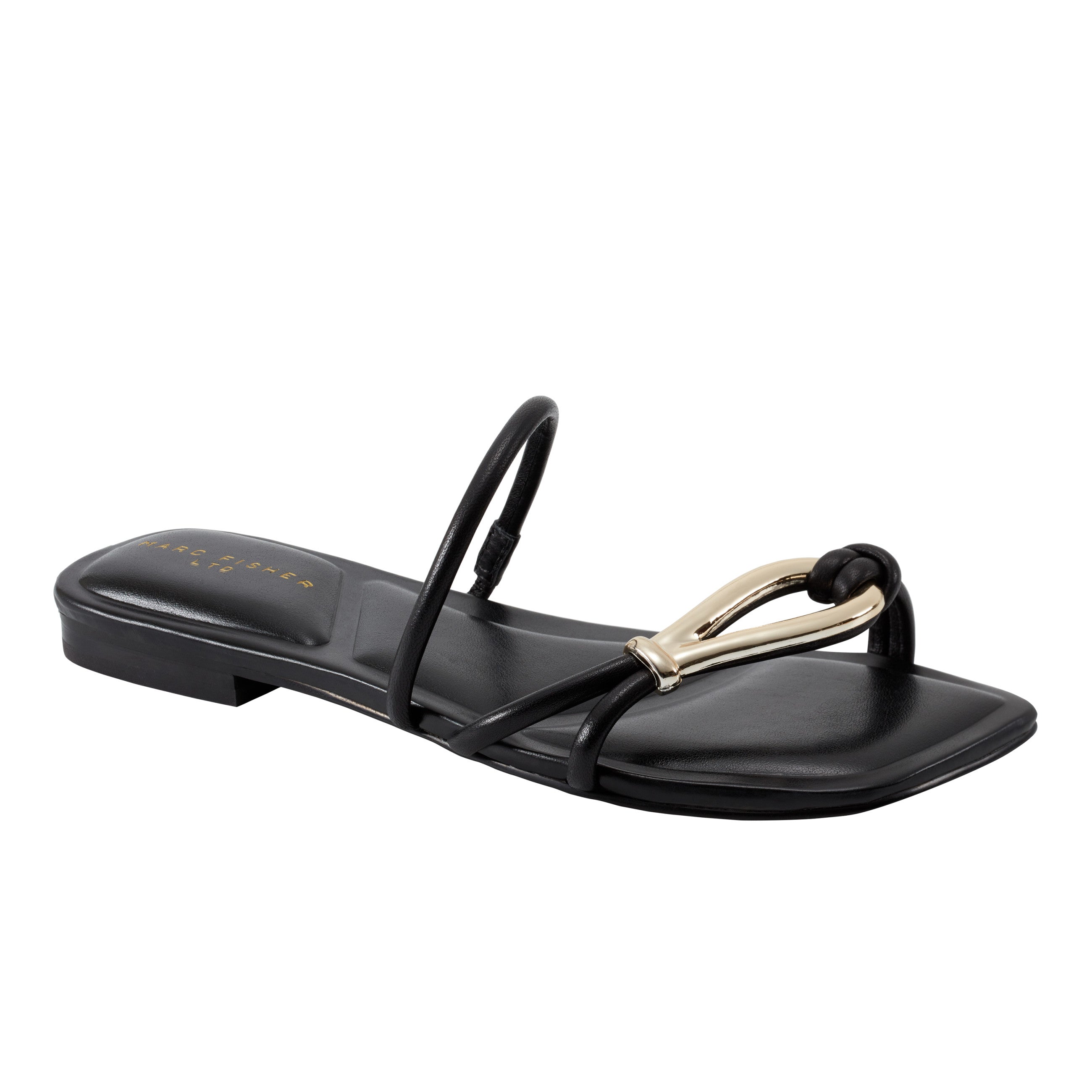 Mazza Flat Slide Sandal - Black