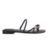 Mazza Flat Slide Sandal - Black