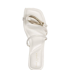 Mazza Flat Slide Sandal - Chic Cream