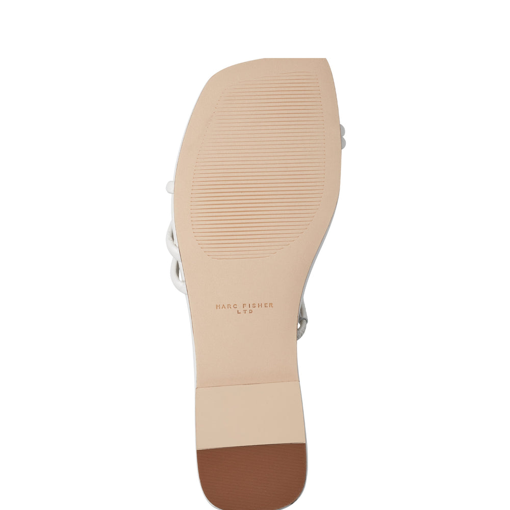 Mazza Flat Slide Sandal - Chic Cream