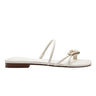Mazza Flat Slide Sandal - Chic Cream
