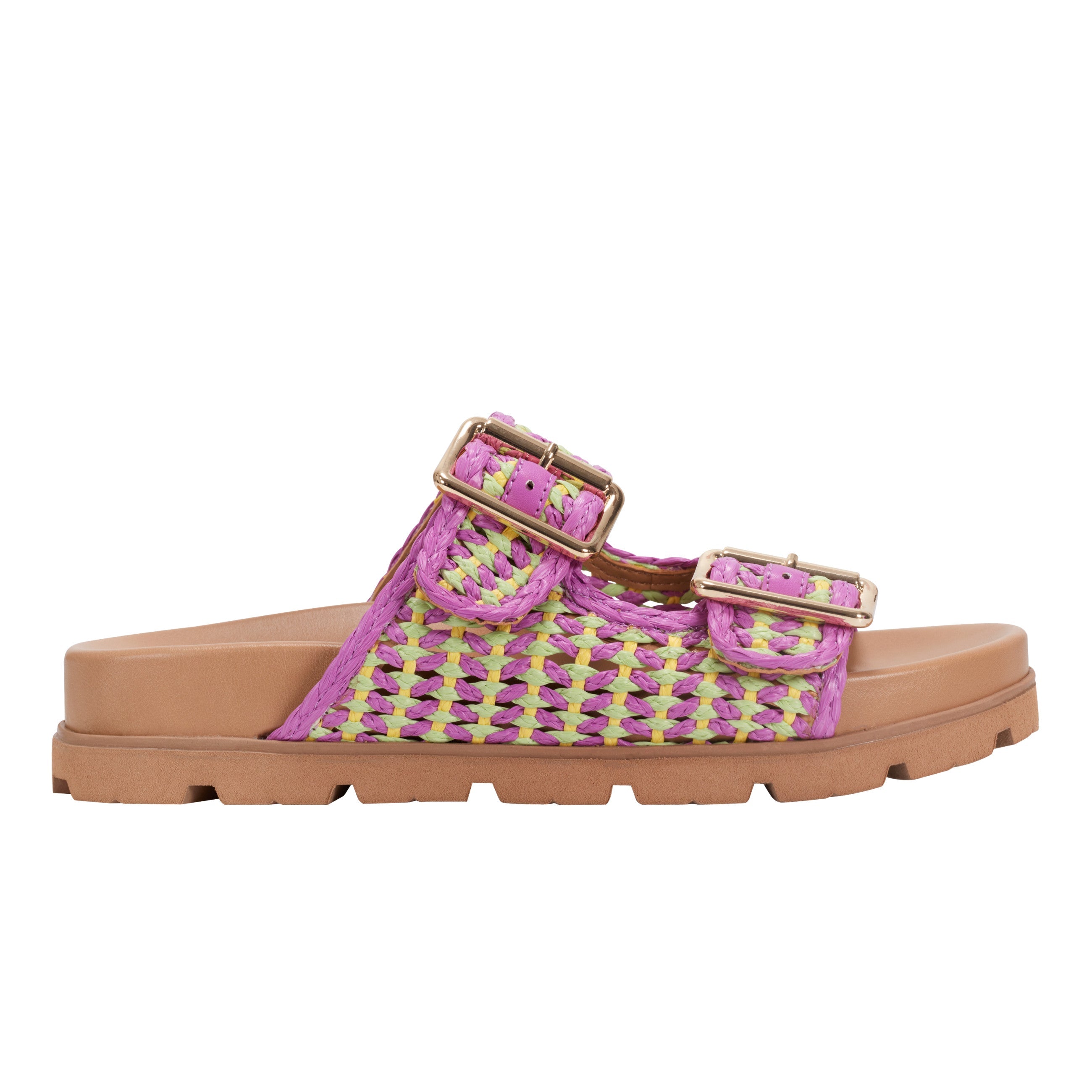 Mylan Footbed Sandal - Purple/Green