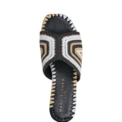 Nottie Flat Slide Sandal - Black Multi