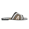 Nottie Flat Slide Sandal - Black Multi