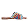 Nottie Flat Slide Sandal - Blue Multi