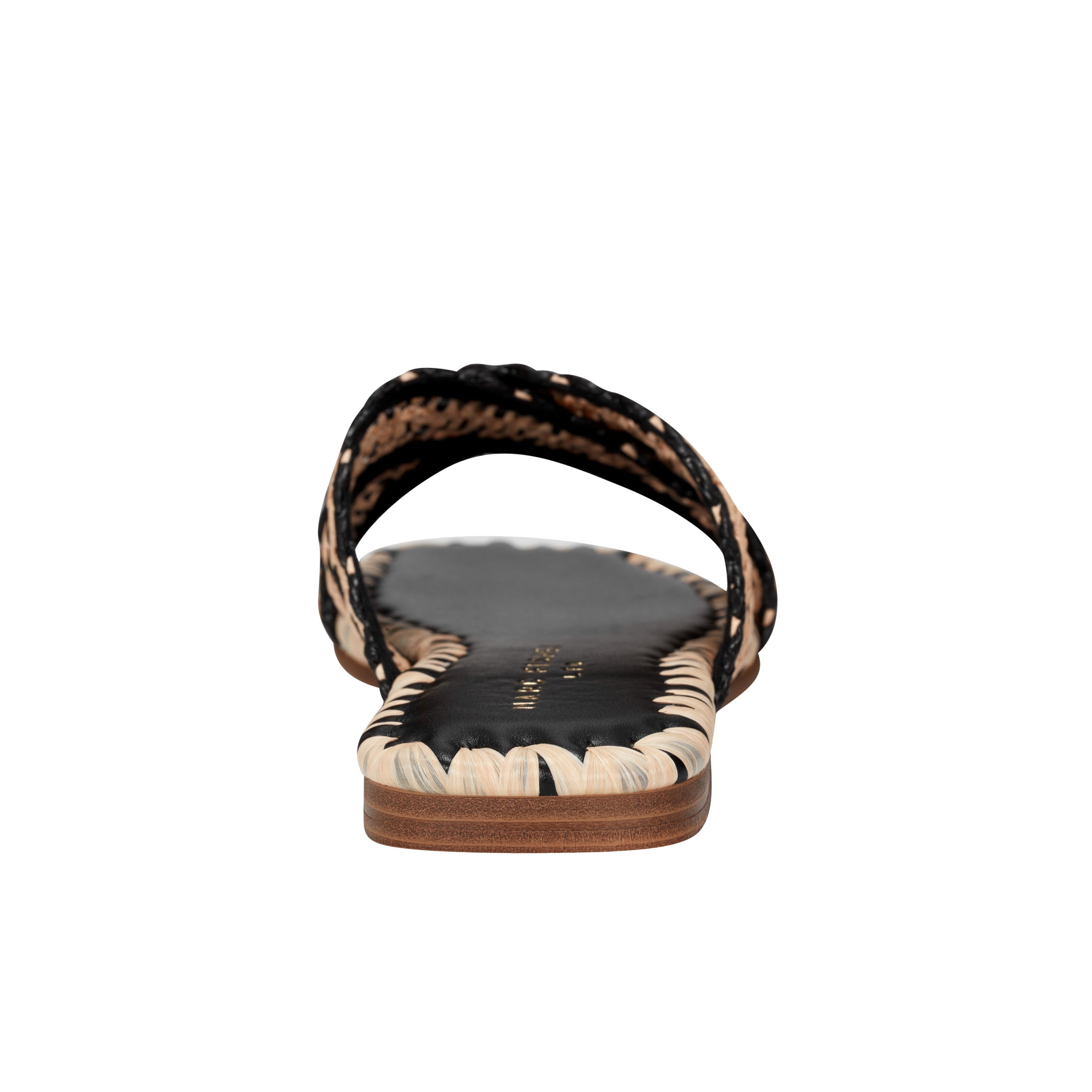 Nylie Flat Sandal - Natural/Black
