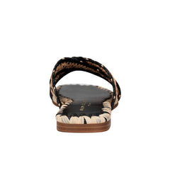 Nylie Flat Sandal - Natural/Black