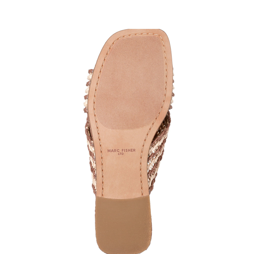 Nylie Flat Sandal - Natural/Brown