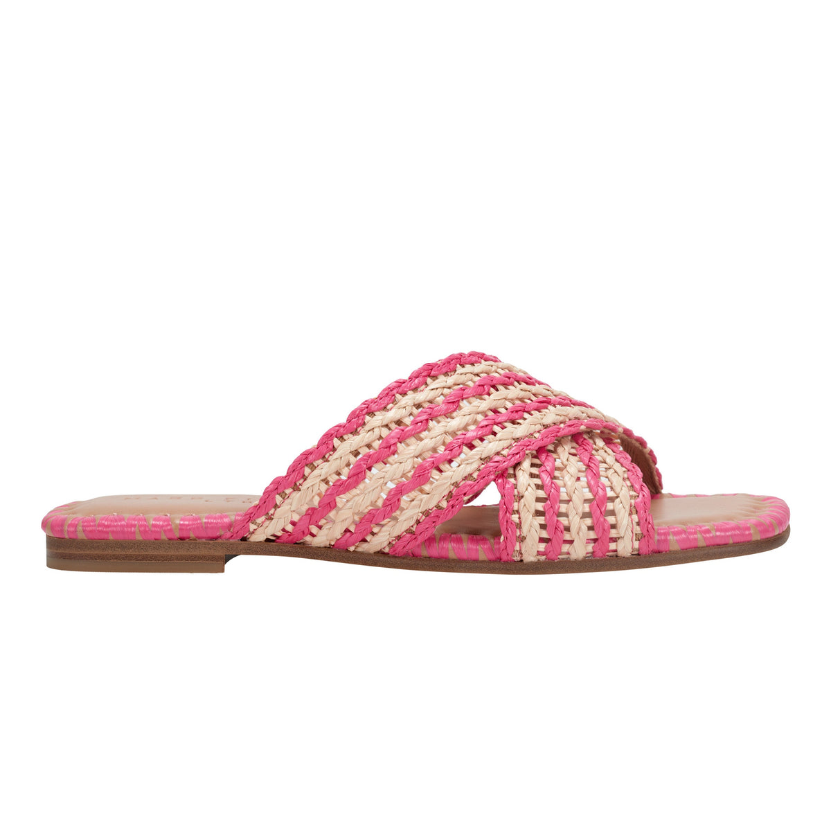 Nylie Flat Sandal - Natural/Pink
