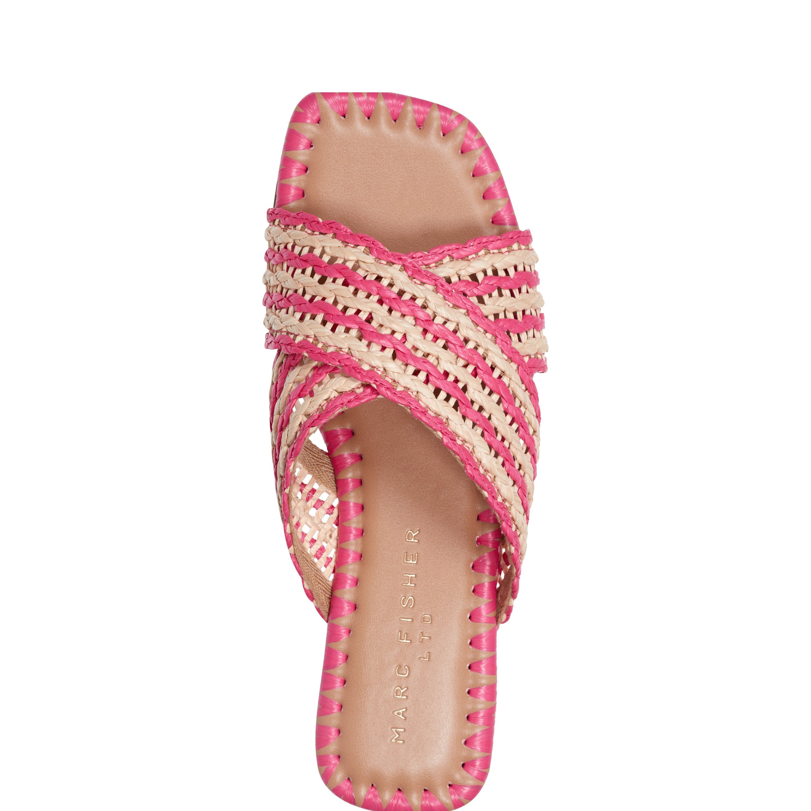 Nylie Flat Sandal - Natural/Pink