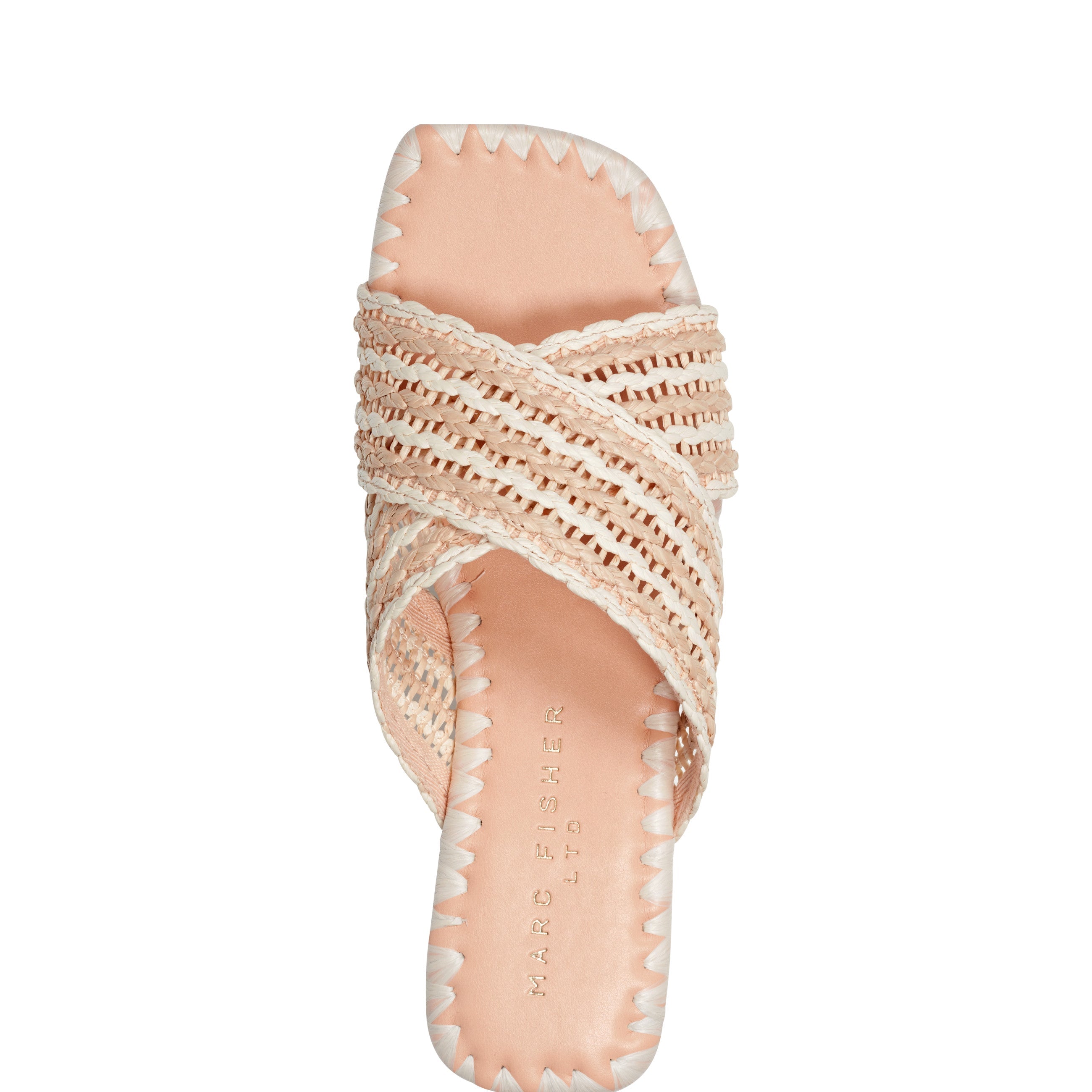 Nylie Flat Sandal - Natural/White