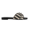 Orbit Flat Sandal - Black Stripe