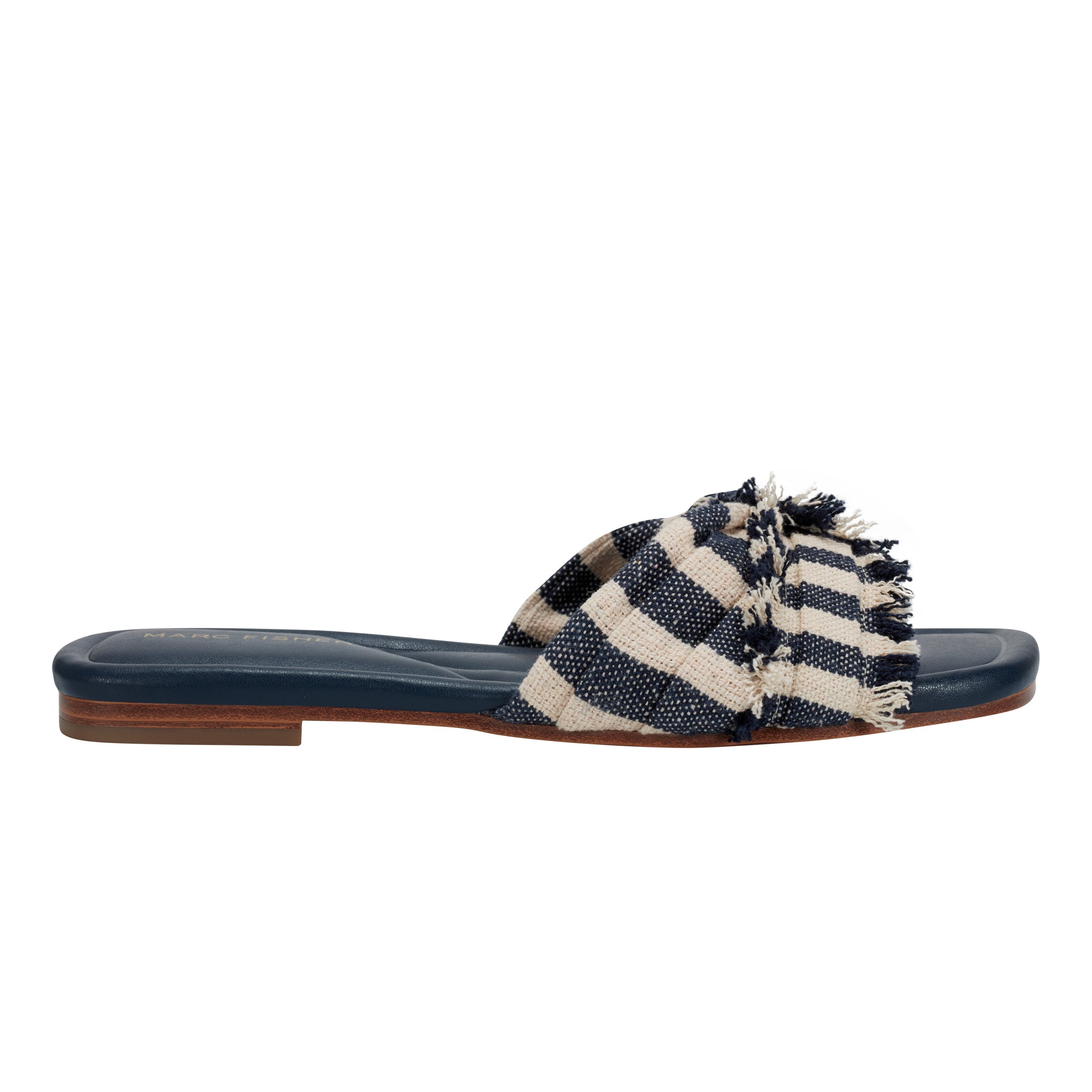 Orbit Flat Sandal - Navy Stripe