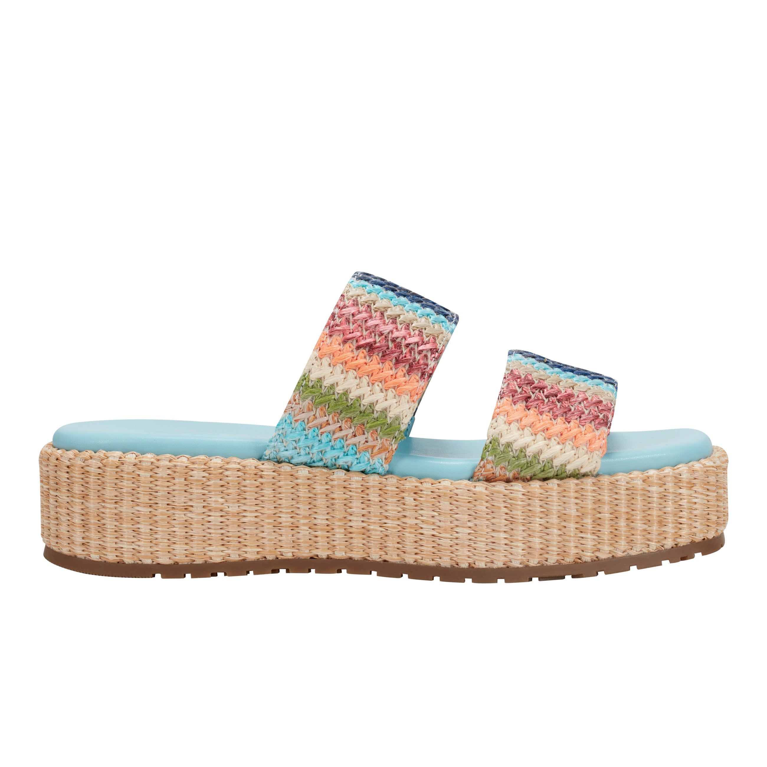 Pelma Flatform Sandal - Multi Stripe