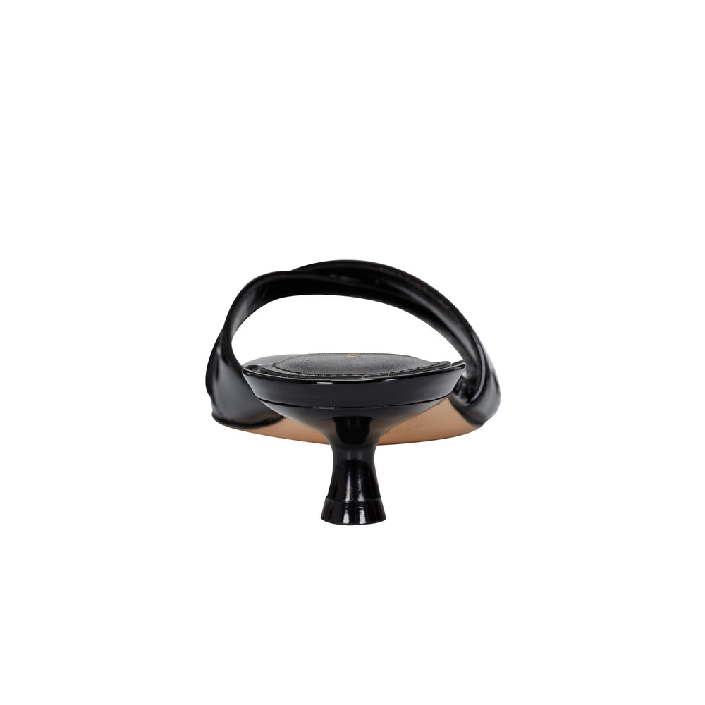 Tracey Slide Dress Sandal - Black Patent