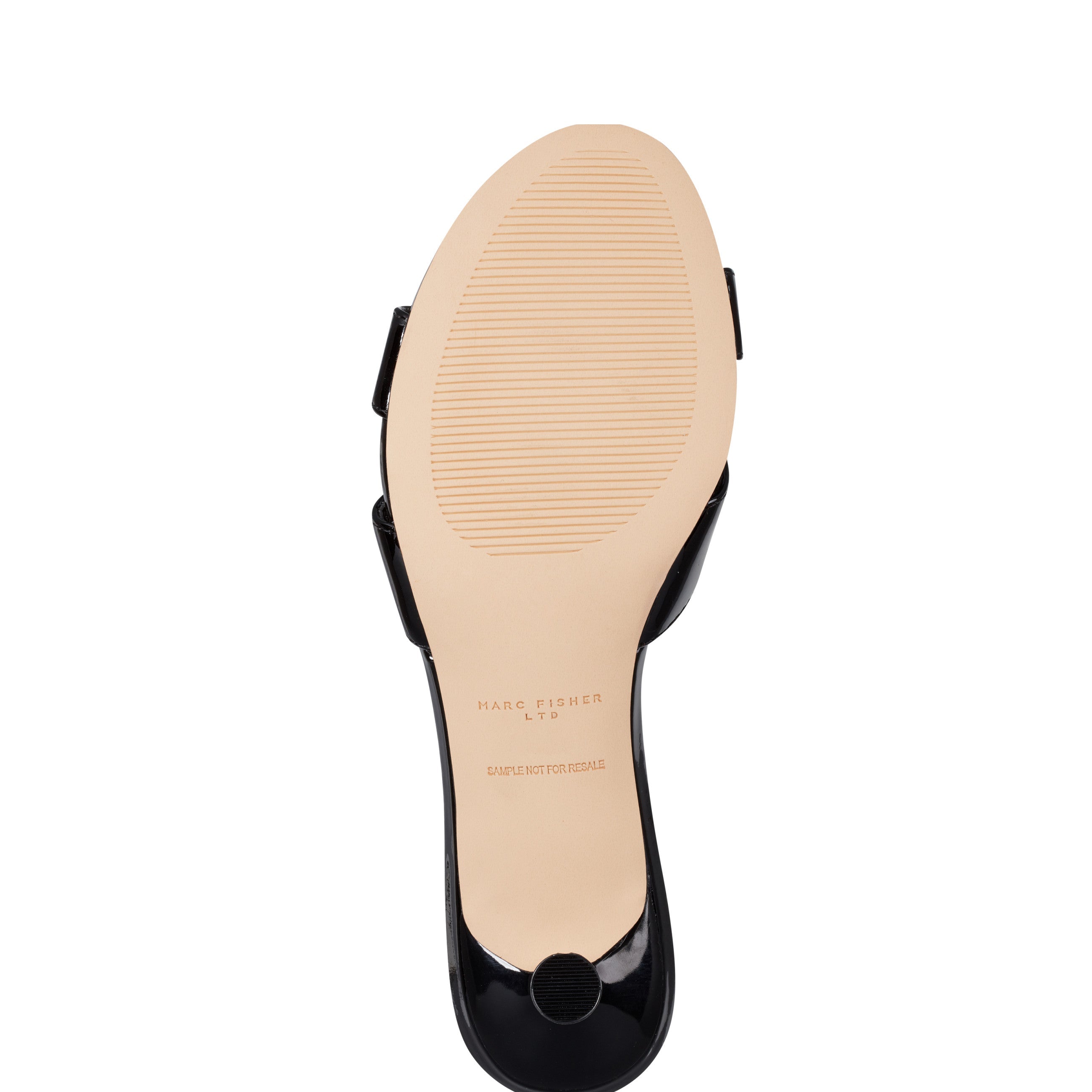 Tracey Slide Dress Sandal - Black Patent