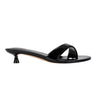 Tracey Slide Dress Sandal - Black Patent