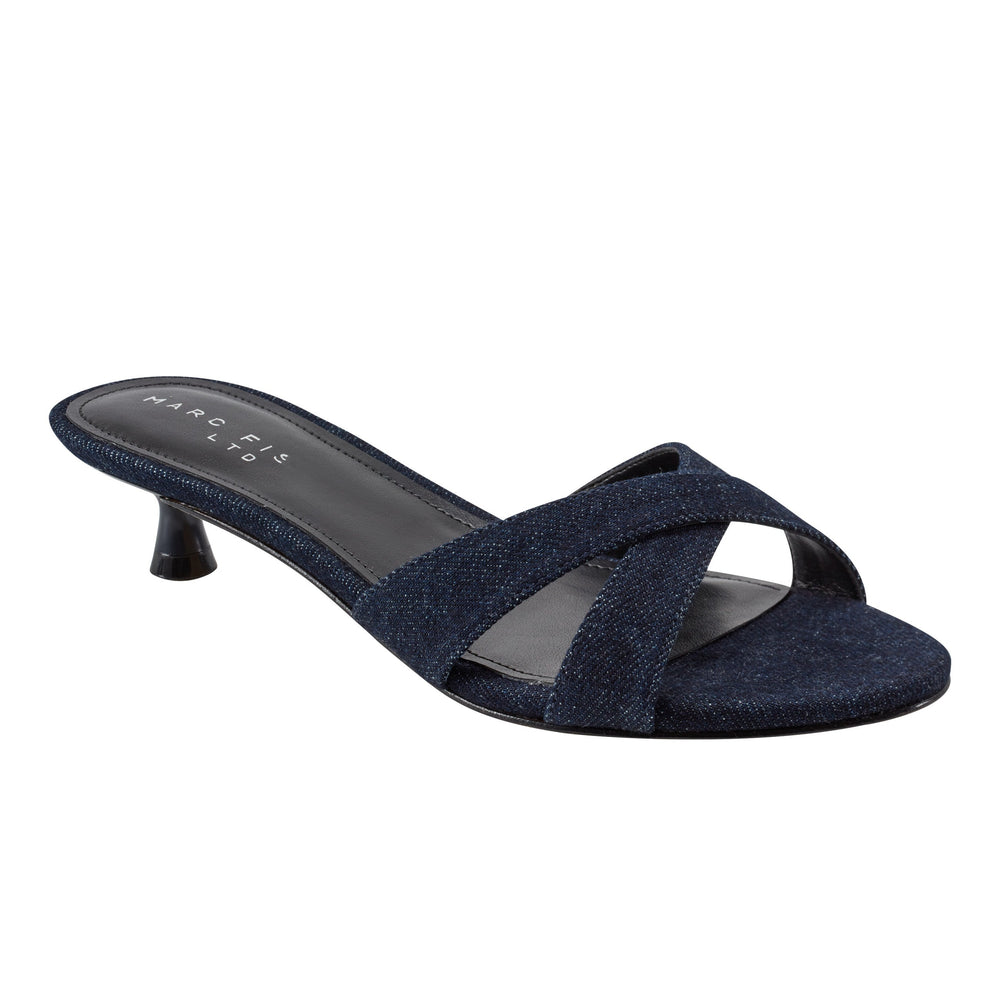 Tracey Slide Dress Sandal - Denim