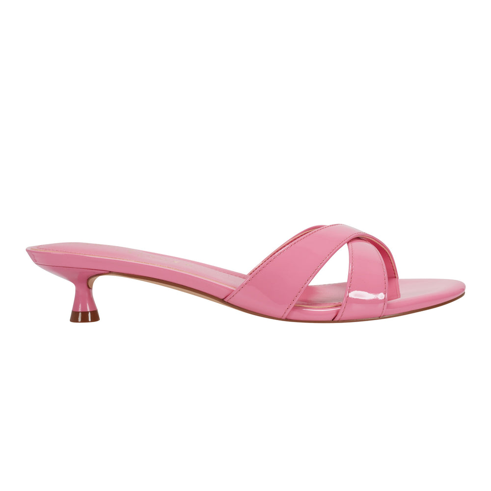 Tracey Slide Dress Sandal - Pink Patent