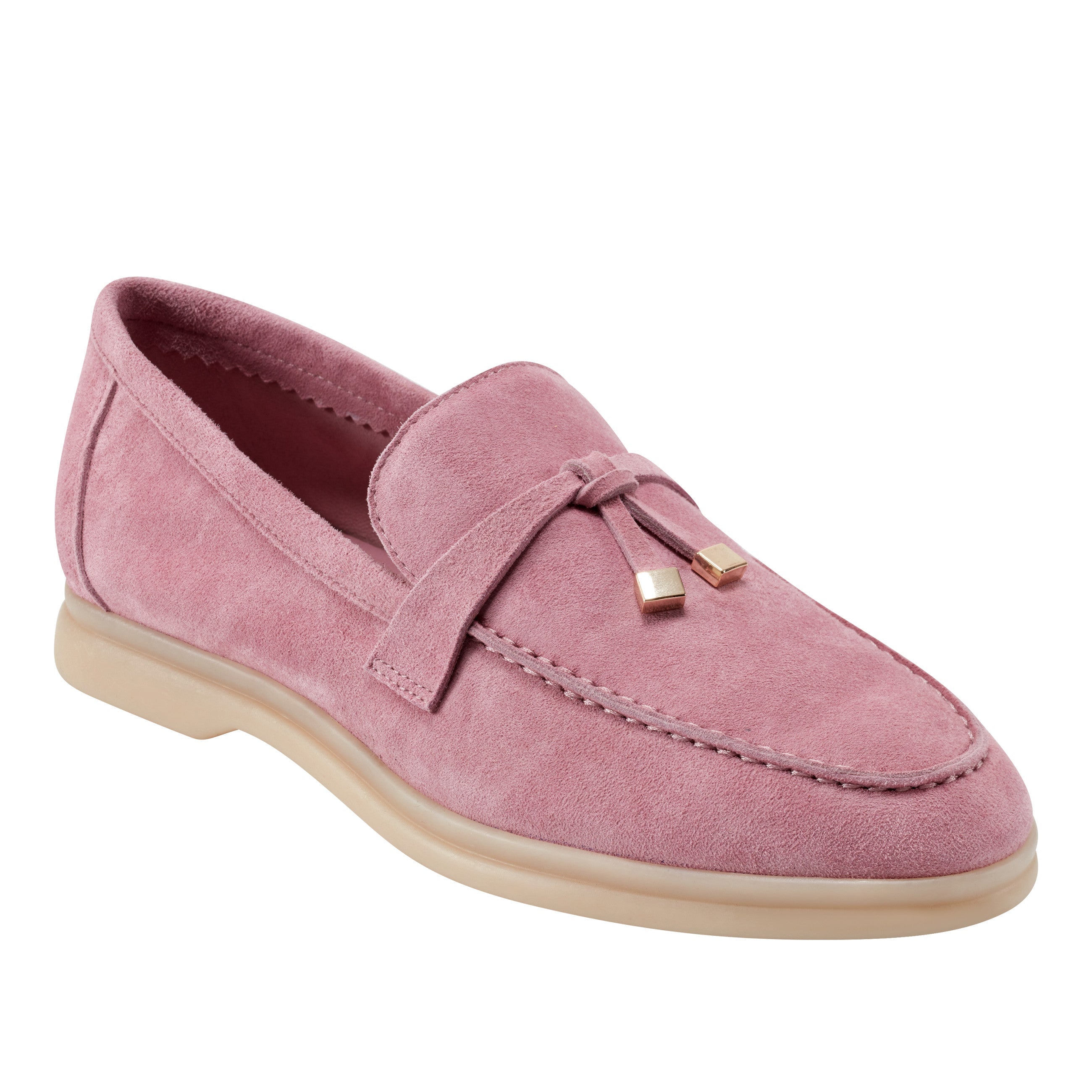 Yanelli Casual Loafer - Light Pink Suede