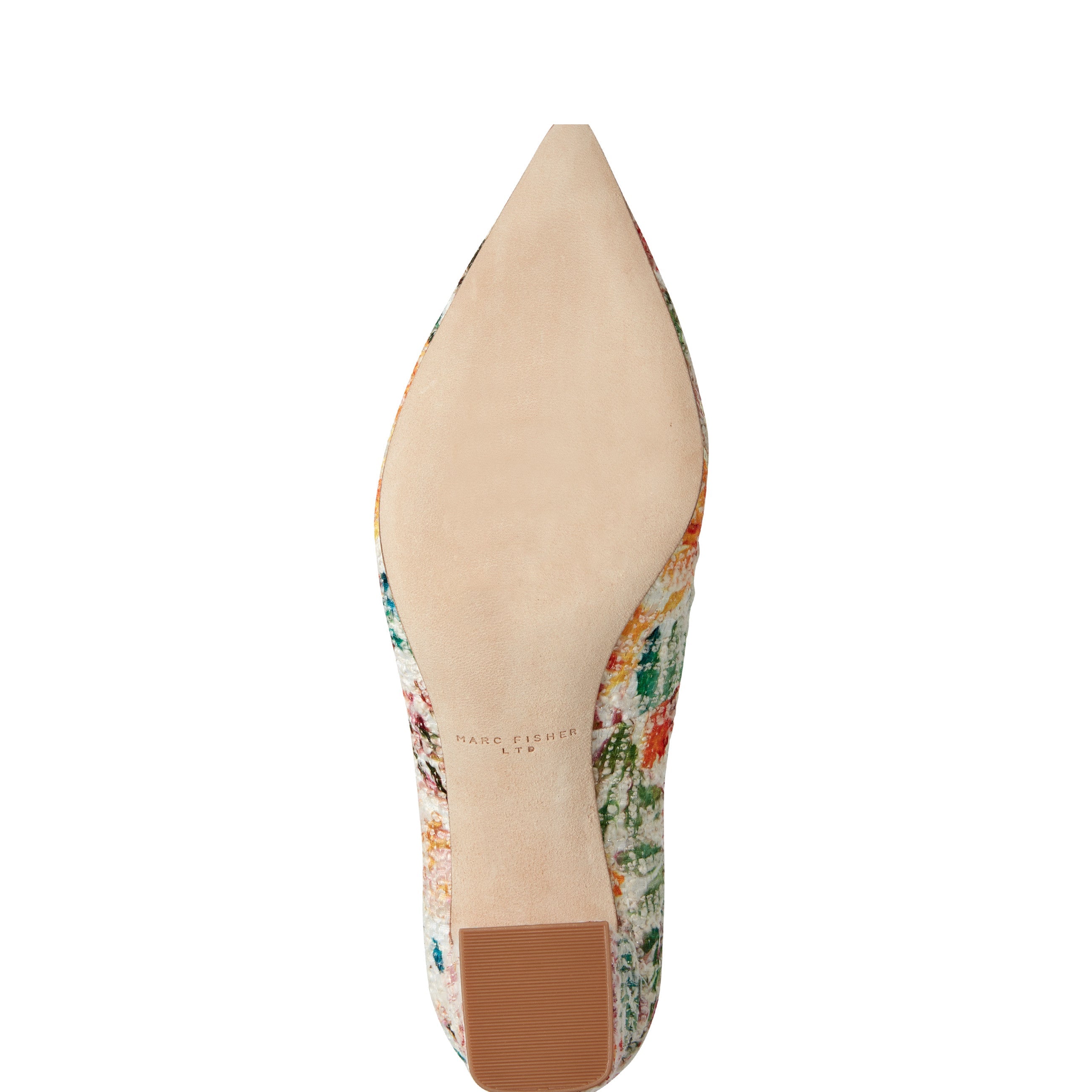 Zala Block Heel Pointy Toe Pump - Floral