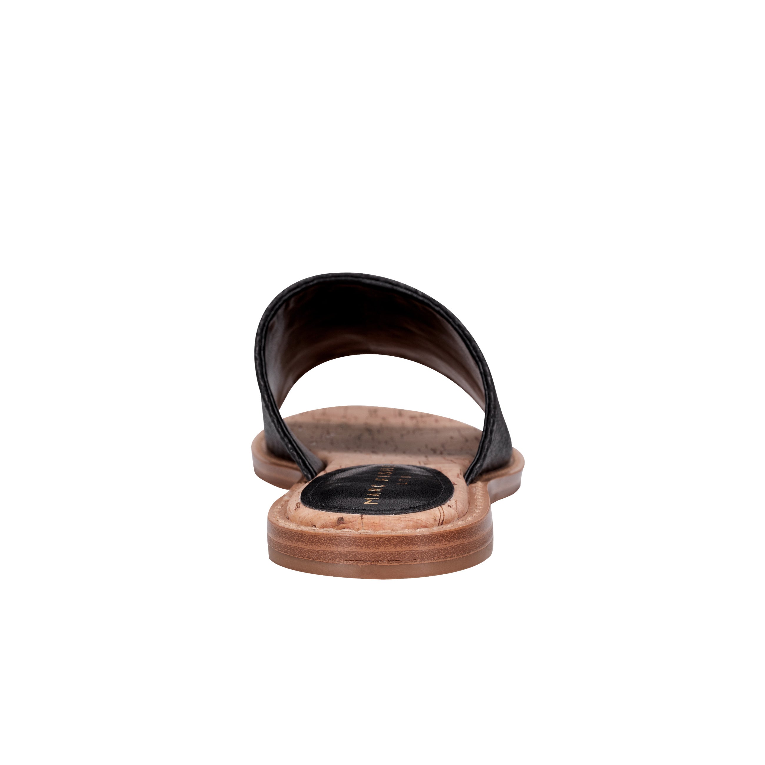 Grayce Flat Slide Sandal - Black Raffia