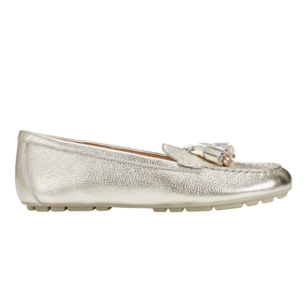 Layney Casual Tassle Loafer - Gold