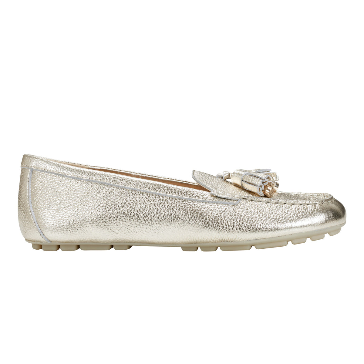 Layney Casual Tassle Loafer - Gold