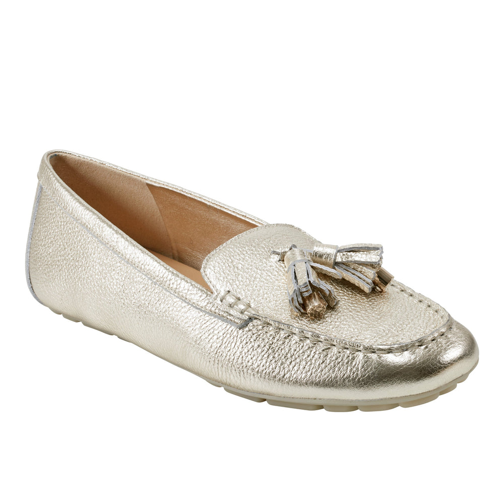 Layney Casual Tassle Loafer - Gold