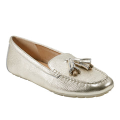 Layney Casual Tassle Loafer - Gold
