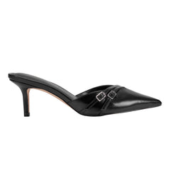 Amilia Pointy Tole Dress Mule - Black