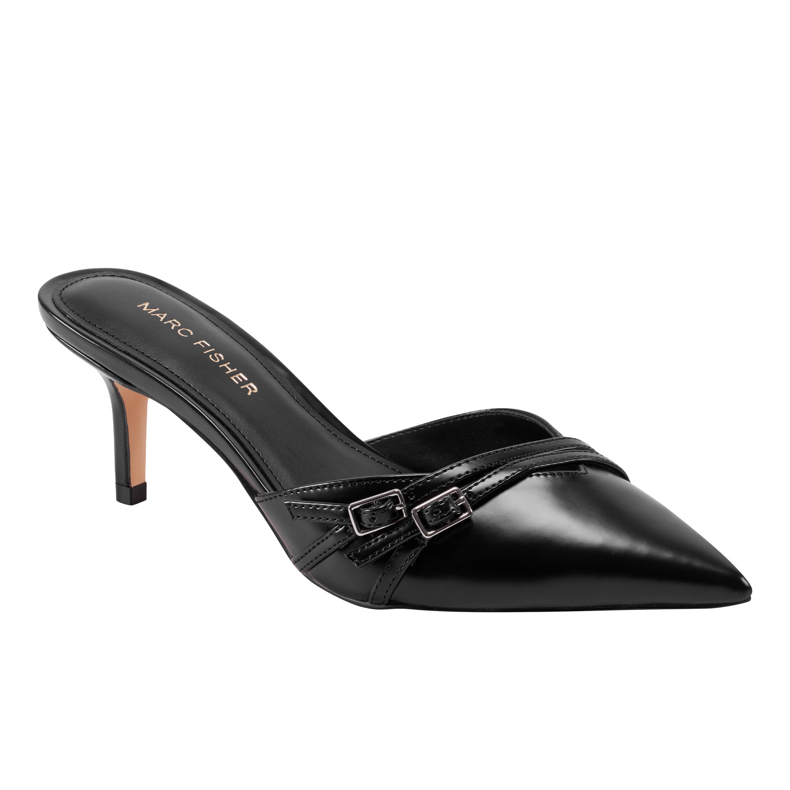 Amilia Pointy Tole Dress Mule - Black