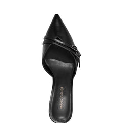 Amilia Pointy Tole Dress Mule - Black
