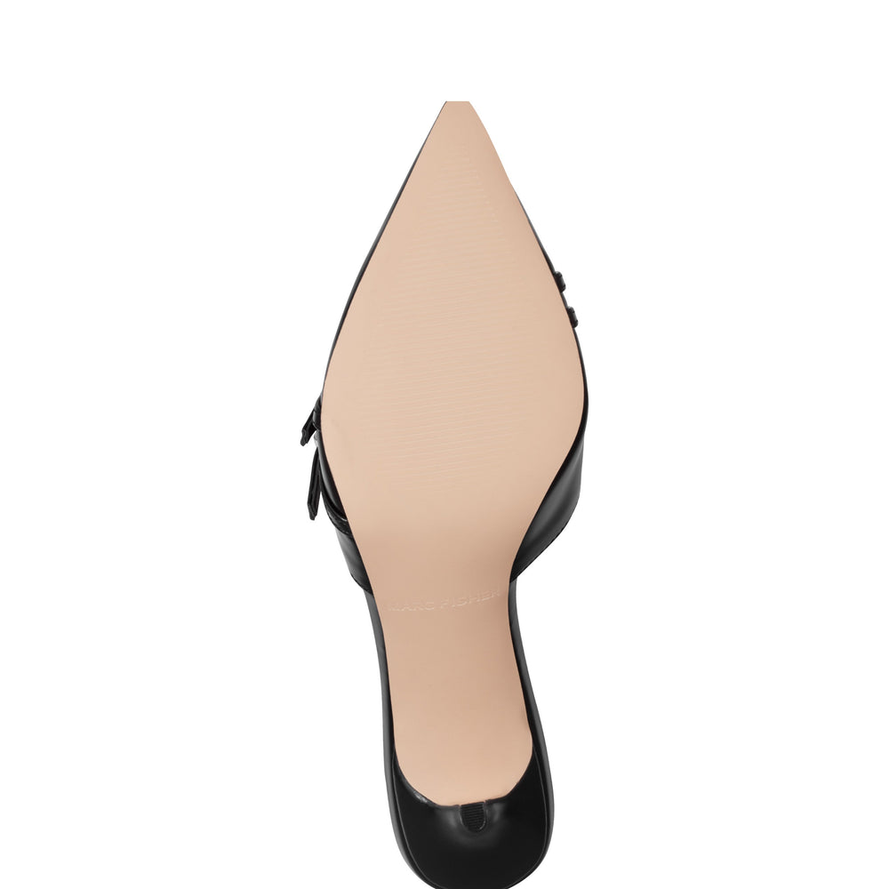 Amilia Pointy Tole Dress Mule - Black