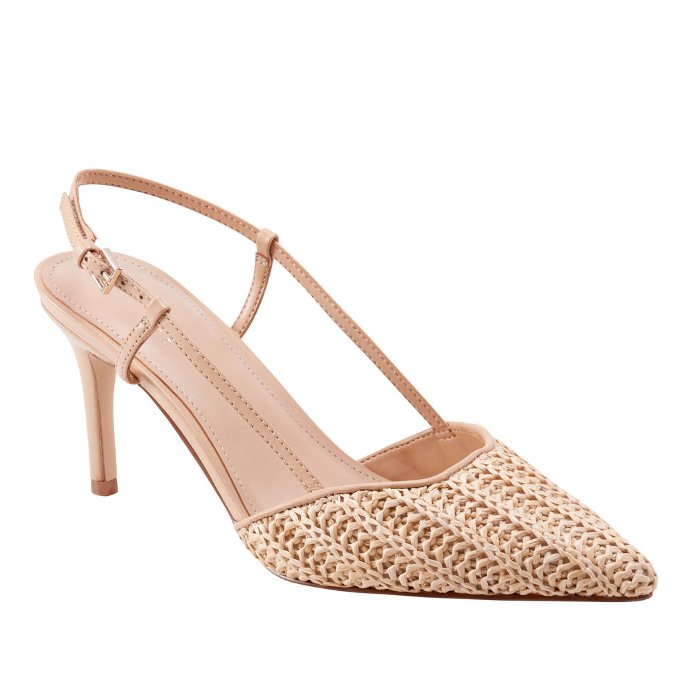 Flory Slingback Pump - Natural Raffia