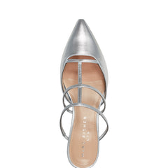 Kodie Caged Strappy Pump - Silver Leather