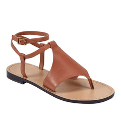 Lille Thong Flat Sandal - Natural Leather