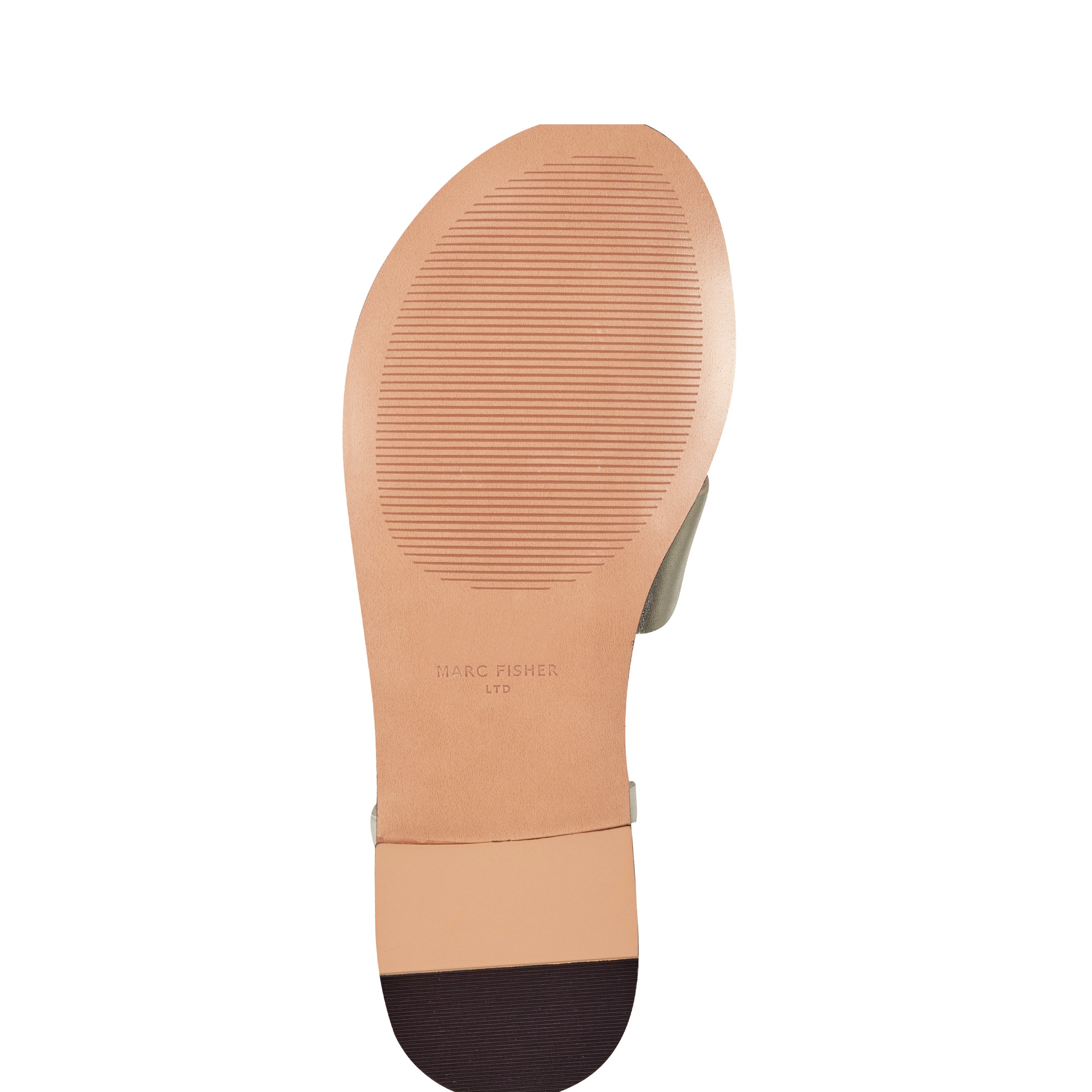Lille Thong Flat Sandal - Platino Leather