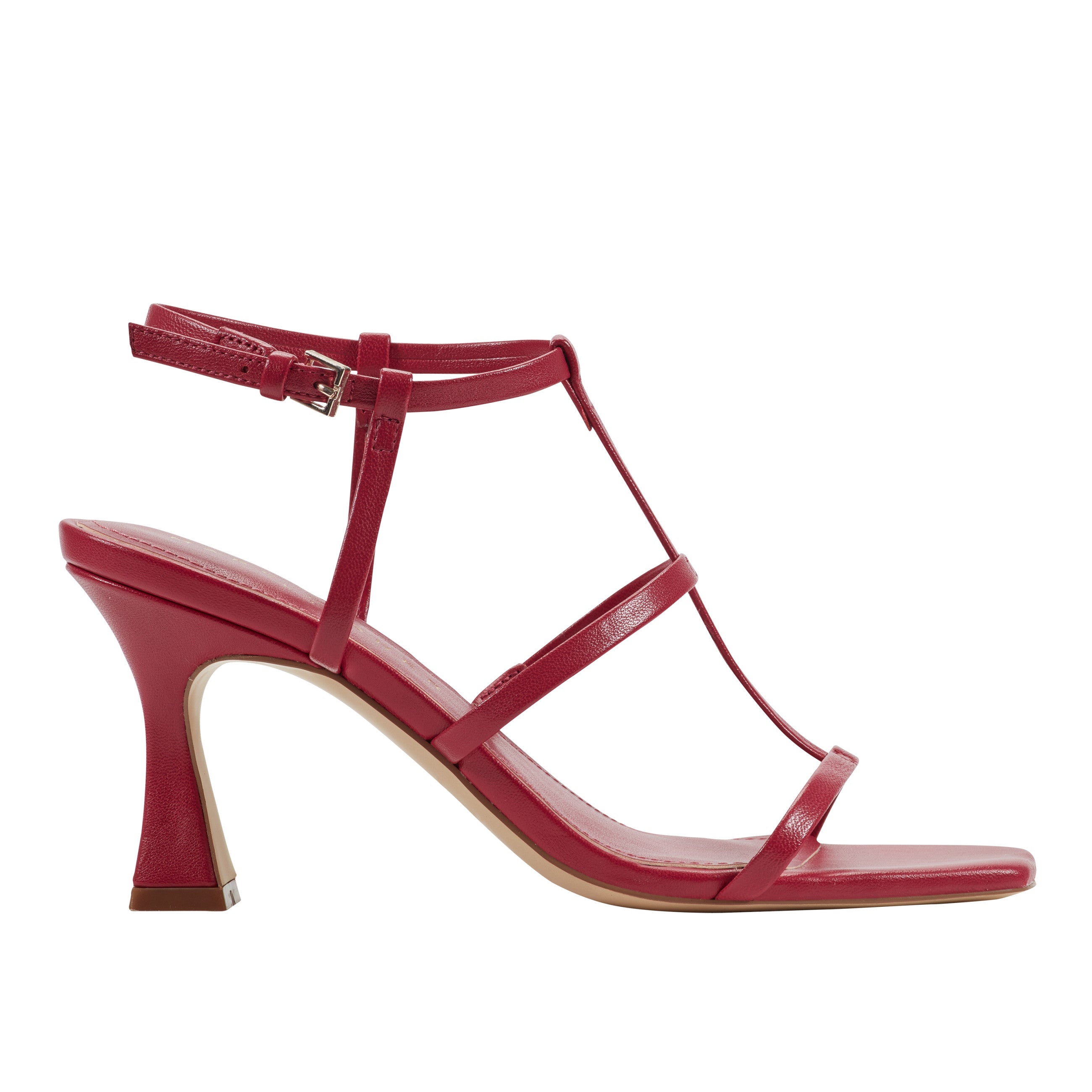 Dennie Strappy Dress Sandal - Dark Pink Leather