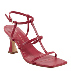 Dennie Strappy Dress Sandal - Dark Pink Leather