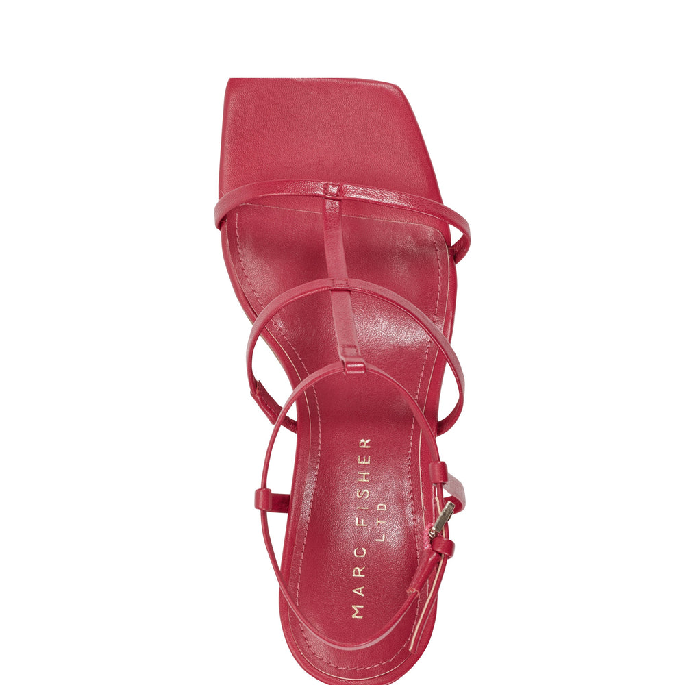 Dennie Strappy Dress Sandal - Dark Pink Leather