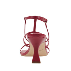 Dennie Strappy Dress Sandal - Dark Pink Leather